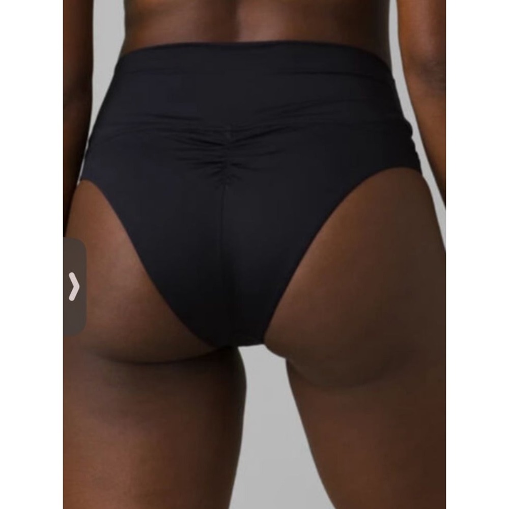 Prana NEW Aurelia Black High Waisted Bikini Bottoms size XS